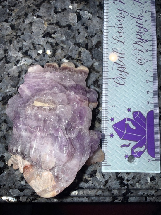 Dream Amethyst Crystal Money Toad 12 oz - Picture 10 of 11